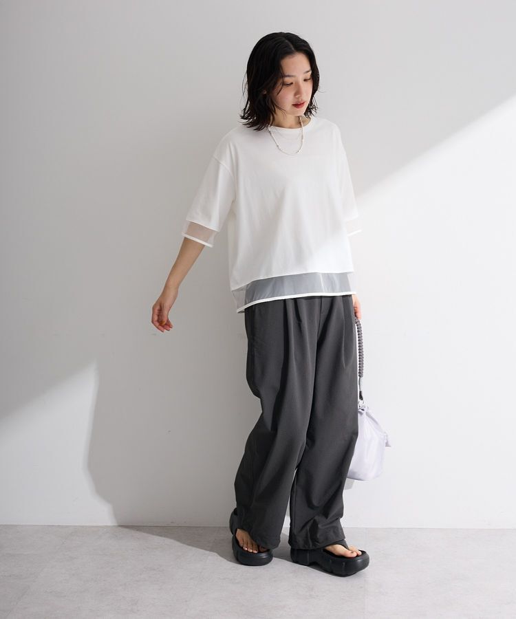 Green Parks「【適ON】遮熱チュールドッキングプルオーバー」|Tシャツ・カットソー|