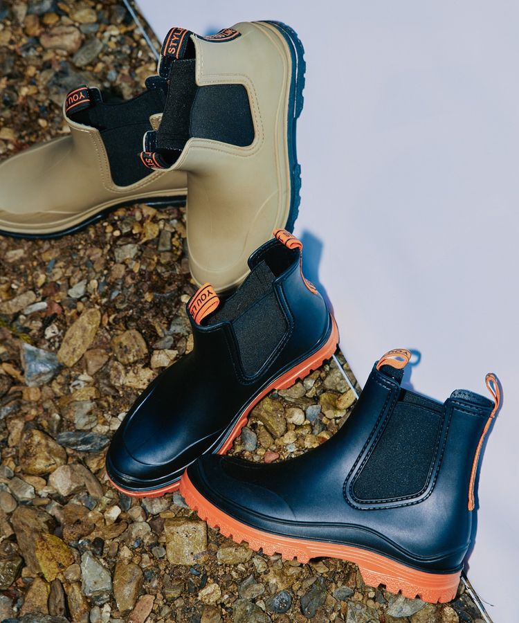 Green Parks「【KiU】TWINTONE SIDE GORE RAIN BOOTS」|ショートブーツ|