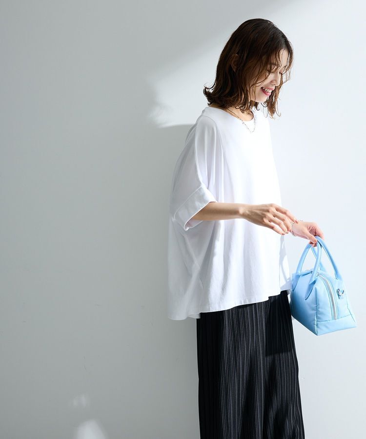 Green Parks「【適ON】超冷感タック入りオーバーサイズプルオーバー」|Tシャツ・カットソー|