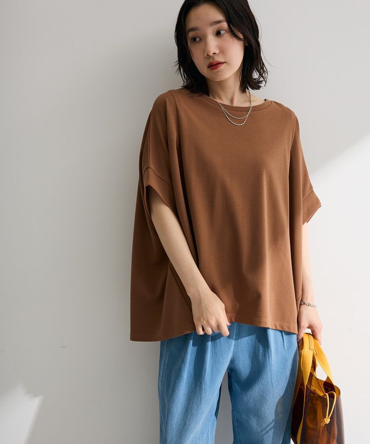 Green Parks「【適ON】超冷感タック入りオーバーサイズプルオーバー」|Tシャツ・カットソー|