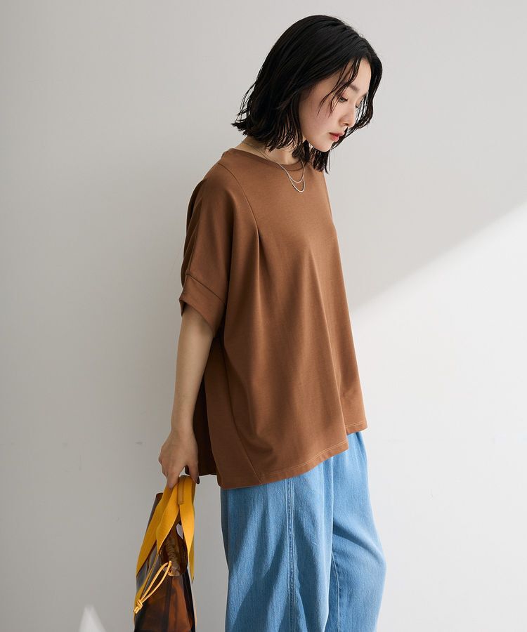 Green Parks「【適ON】超冷感タック入りオーバーサイズプルオーバー」|Tシャツ・カットソー|