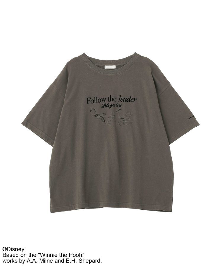 Green Parks「Winnie the Pooh/フロッキーロゴTシャツ」|Tシャツ・カットソー|Charcoal Gray