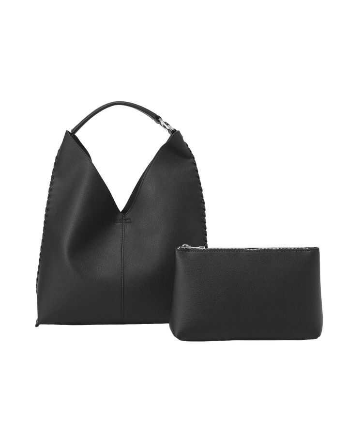 Green Parks「かがりトライアングルトートinポーチ」|トートバッグ|Black