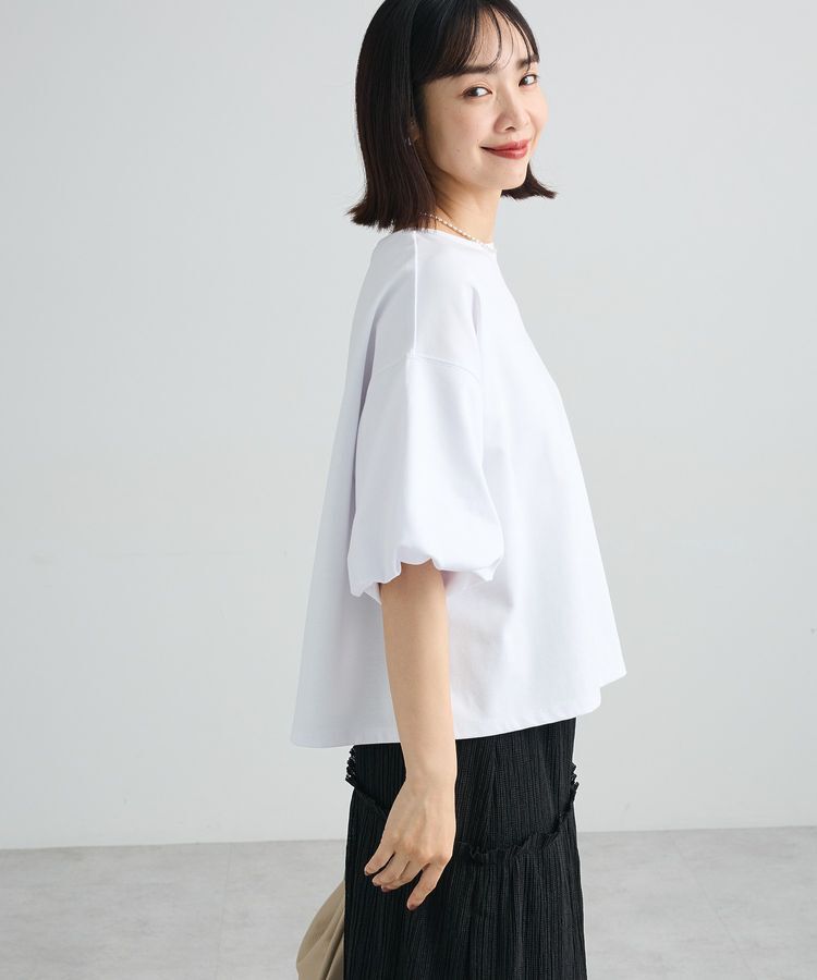 Green Parks「バルーン袖カットプルオーバー」|Tシャツ・カットソー|White