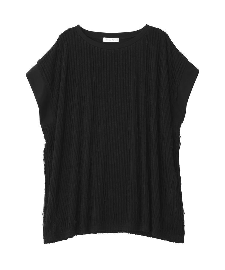 Green Parks「表面感カットフリルフレンチプルオーバー」|Tシャツ・カットソー|