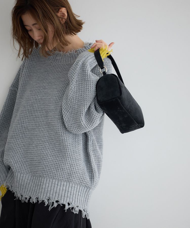YECCA VECCA「【cache cache】シルクサテンPU筒型ショルダー」|ショルダー・メッセンジャー|
