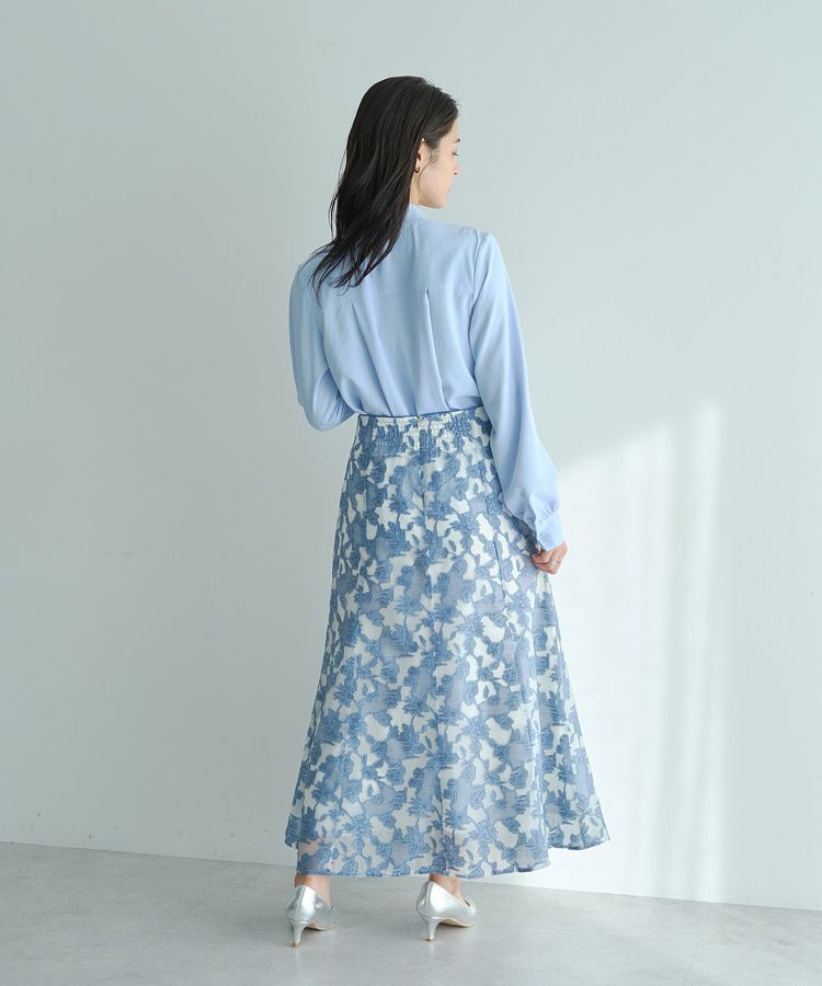 YECCA VECCA「シアーレース柄マーメイドスカート」|スカート|