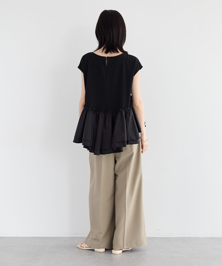 YECCA VECCA「アシメペプラムカットソー」|Tシャツ・カットソー|