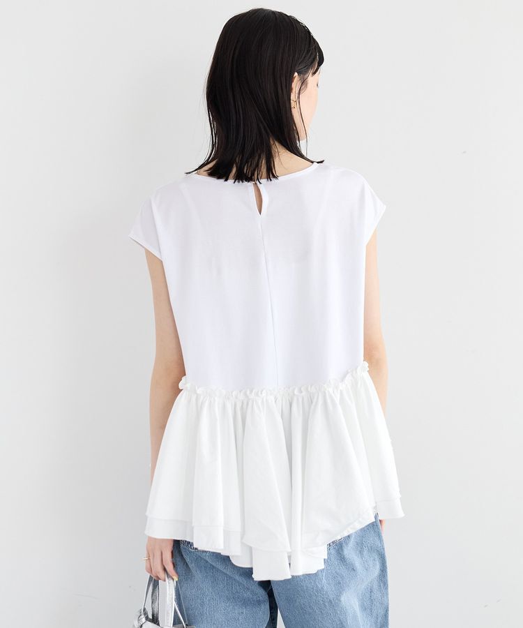 YECCA VECCA「アシメペプラムカットソー」|Tシャツ・カットソー|