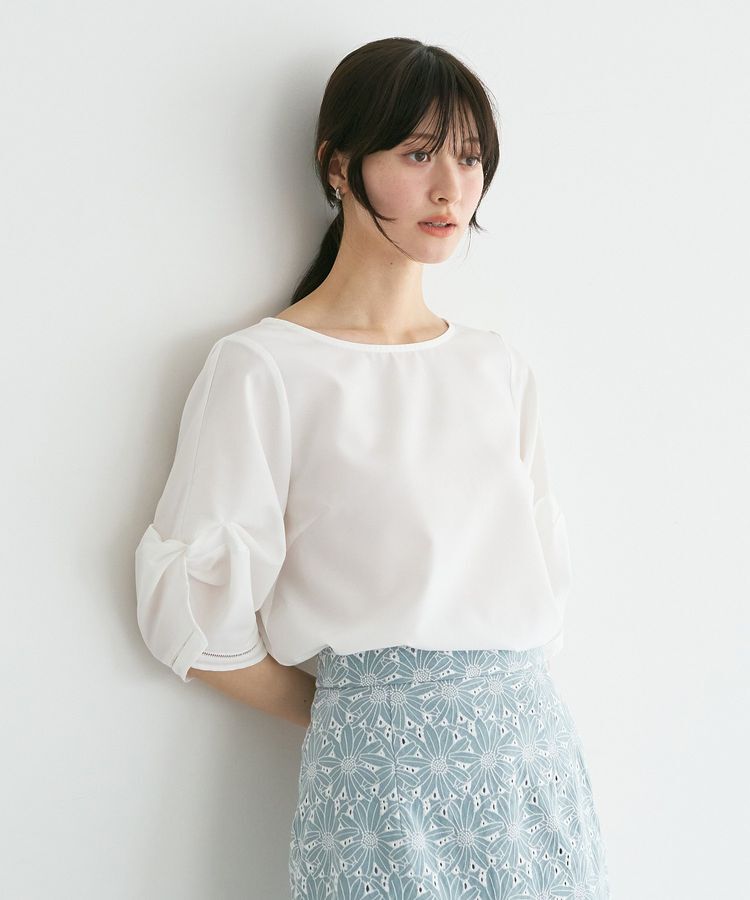 YECCA VECCA「ハシゴレースタックスリーブブラウス」|シャツ・ブラウス|