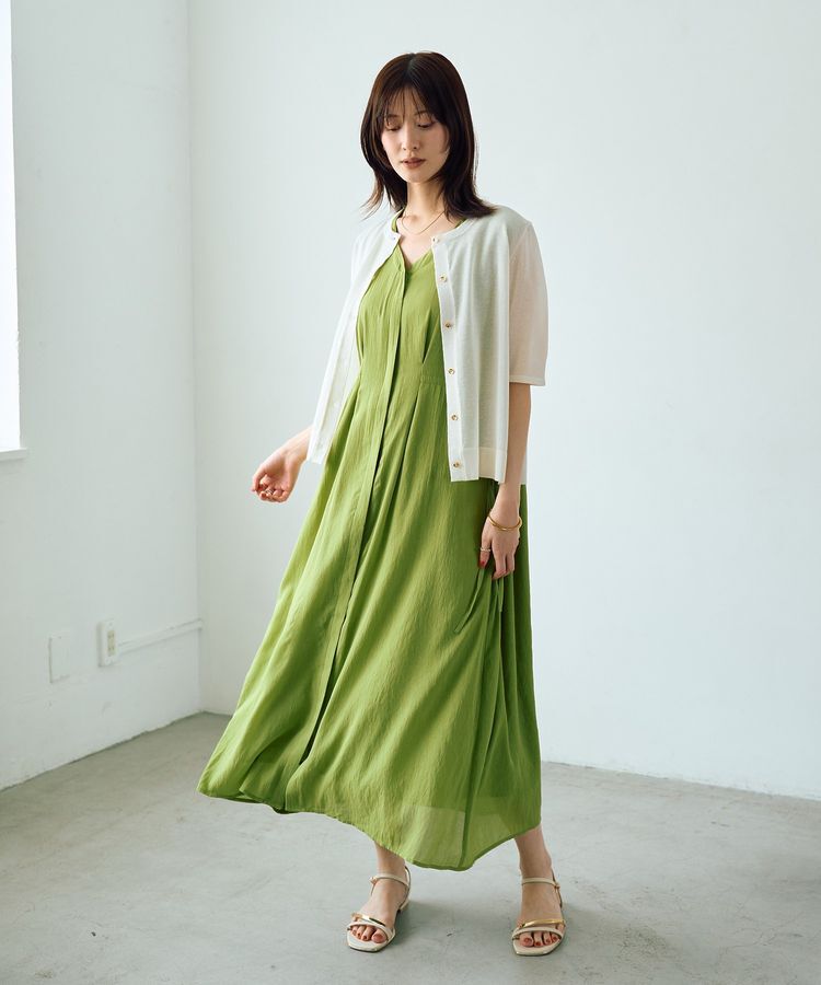 YECCA VECCA「ドライタッチシアードロストワンピース」|ワンピース|