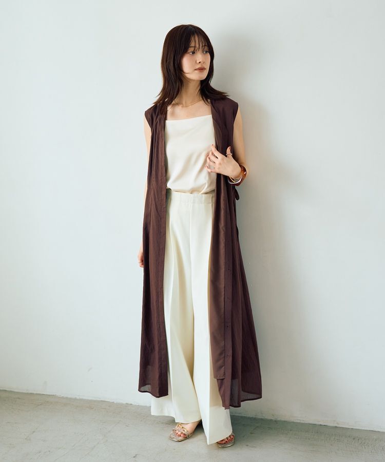 YECCA VECCA「ドライタッチシアードロストワンピース」|ワンピース|