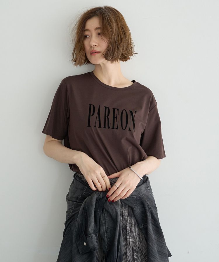 YECCA VECCA「【接触冷感】フロッキーロゴTee」|Tシャツ・カットソー|Brown