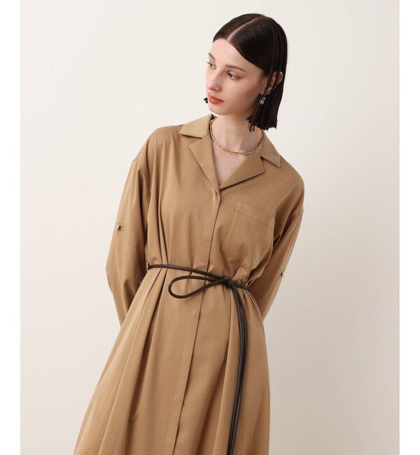 allureville「フィブリルストレッチシャツワンピース」|ワンピース|