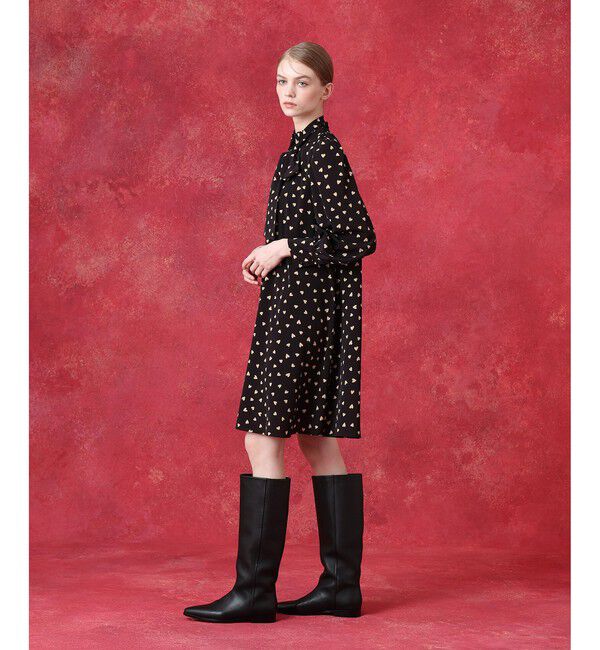 LOULOU WILLOUGHBY「WEB限定 デシンハートワンピース」|ワンピース|