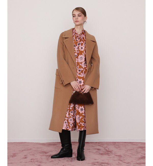 LOULOU WILLOUGHBY「シャルムビーバーロングコート」|ダッフルコート|