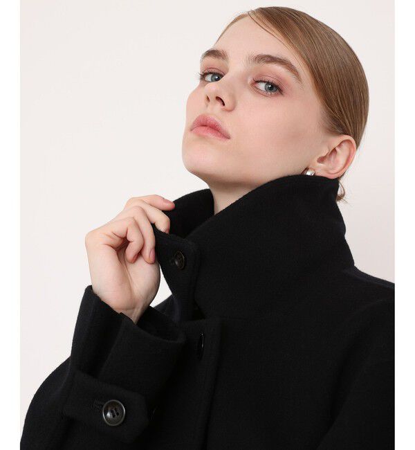 LOULOU WILLOUGHBY「シャルムビーバーロングコート」|ダッフルコート|ブラック