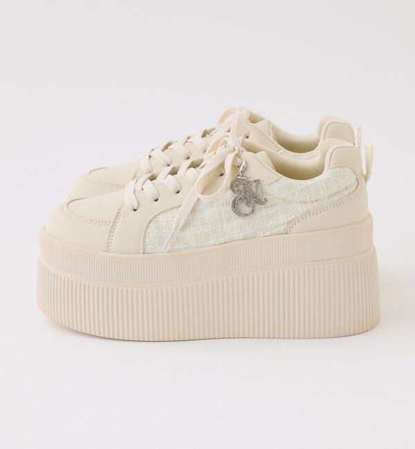  「チャーム付きキルティング厚底スニーカー」|その他|
