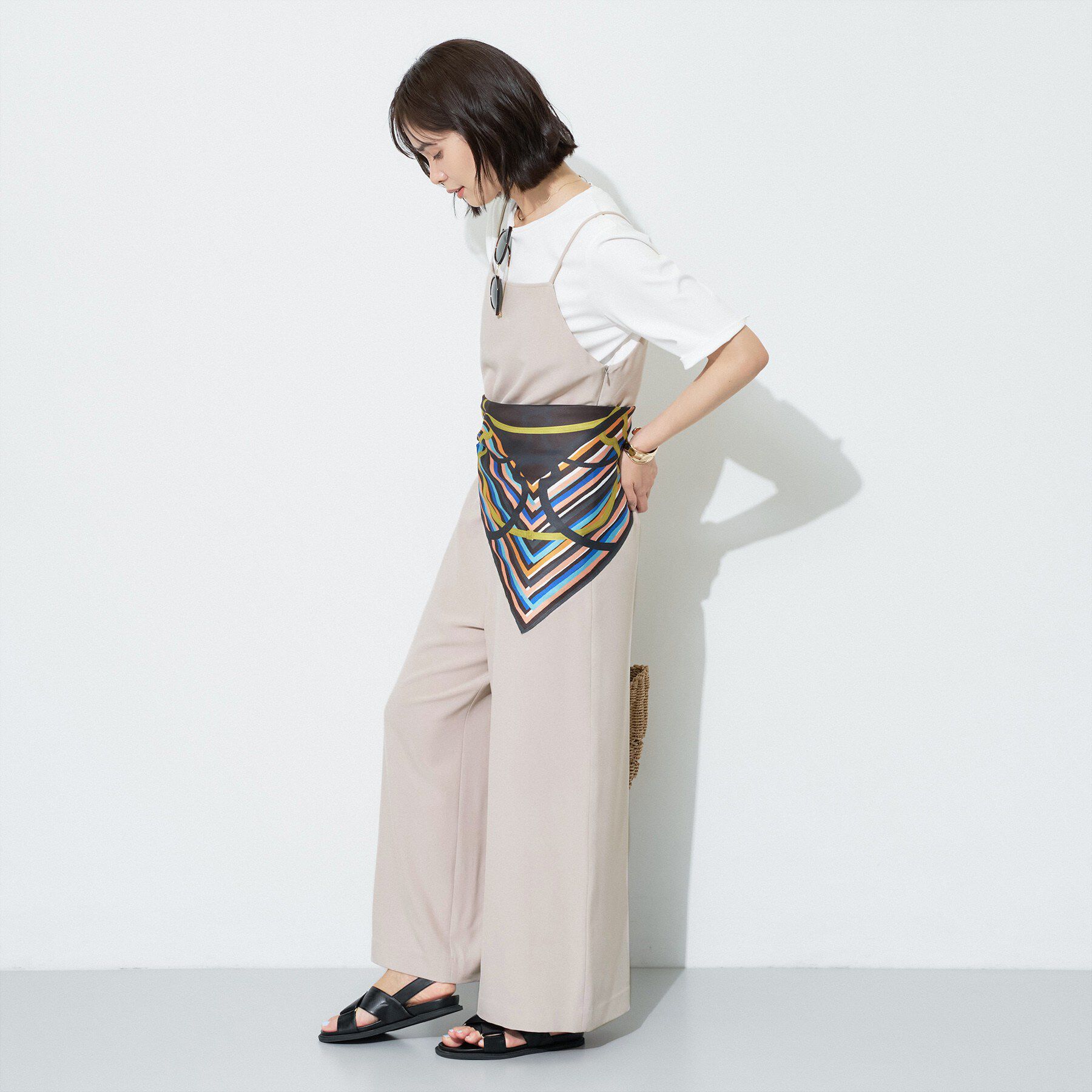 INDIVI「【着る日傘】キャミソールサロペット」|オールインワン|