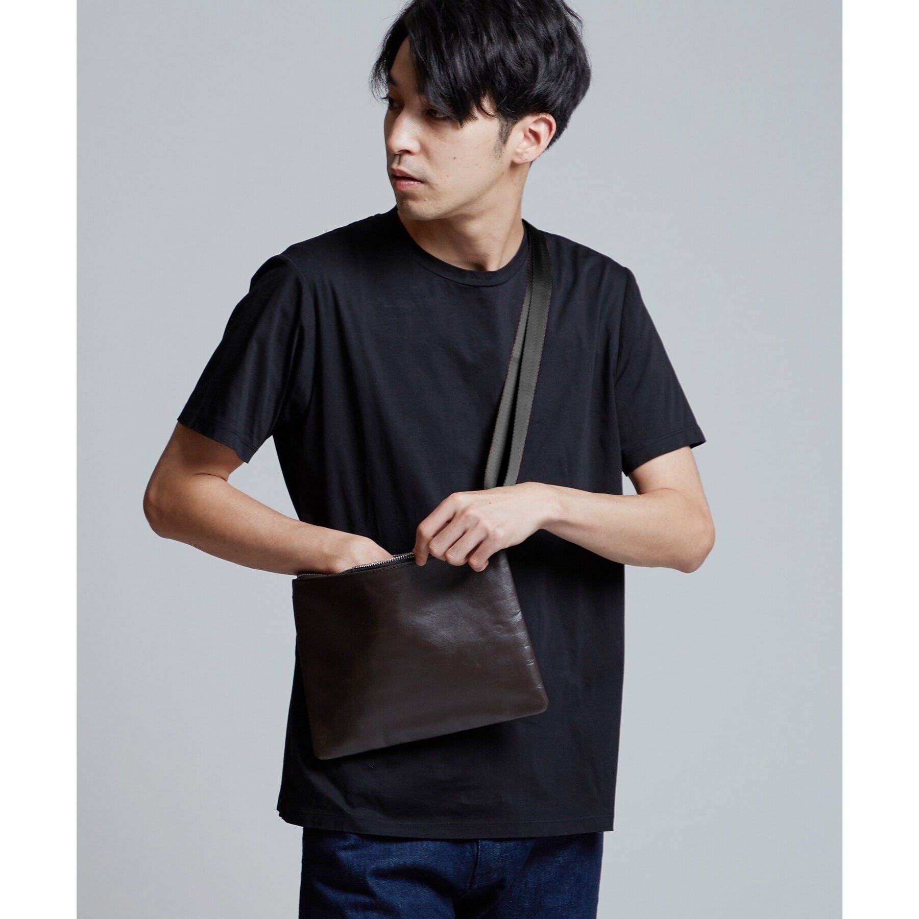 tk.TAKEO KIKUCHI「【WEB限定】レザー2WAYサコッシュバッグ」|ショルダー・メッセンジャー|
