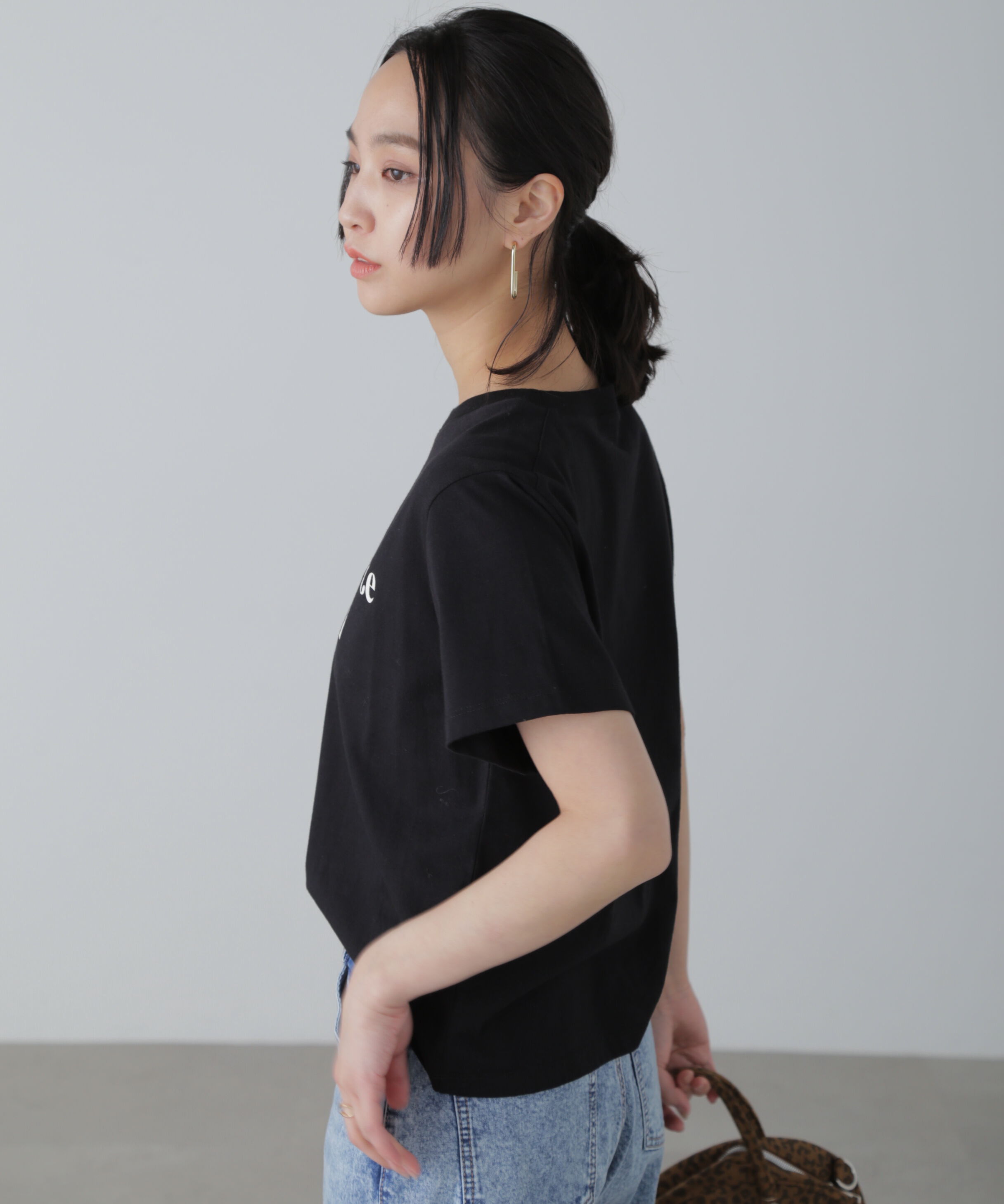  「カラーフレンチロゴプリントTシャツ」|Tシャツ・カットソー|