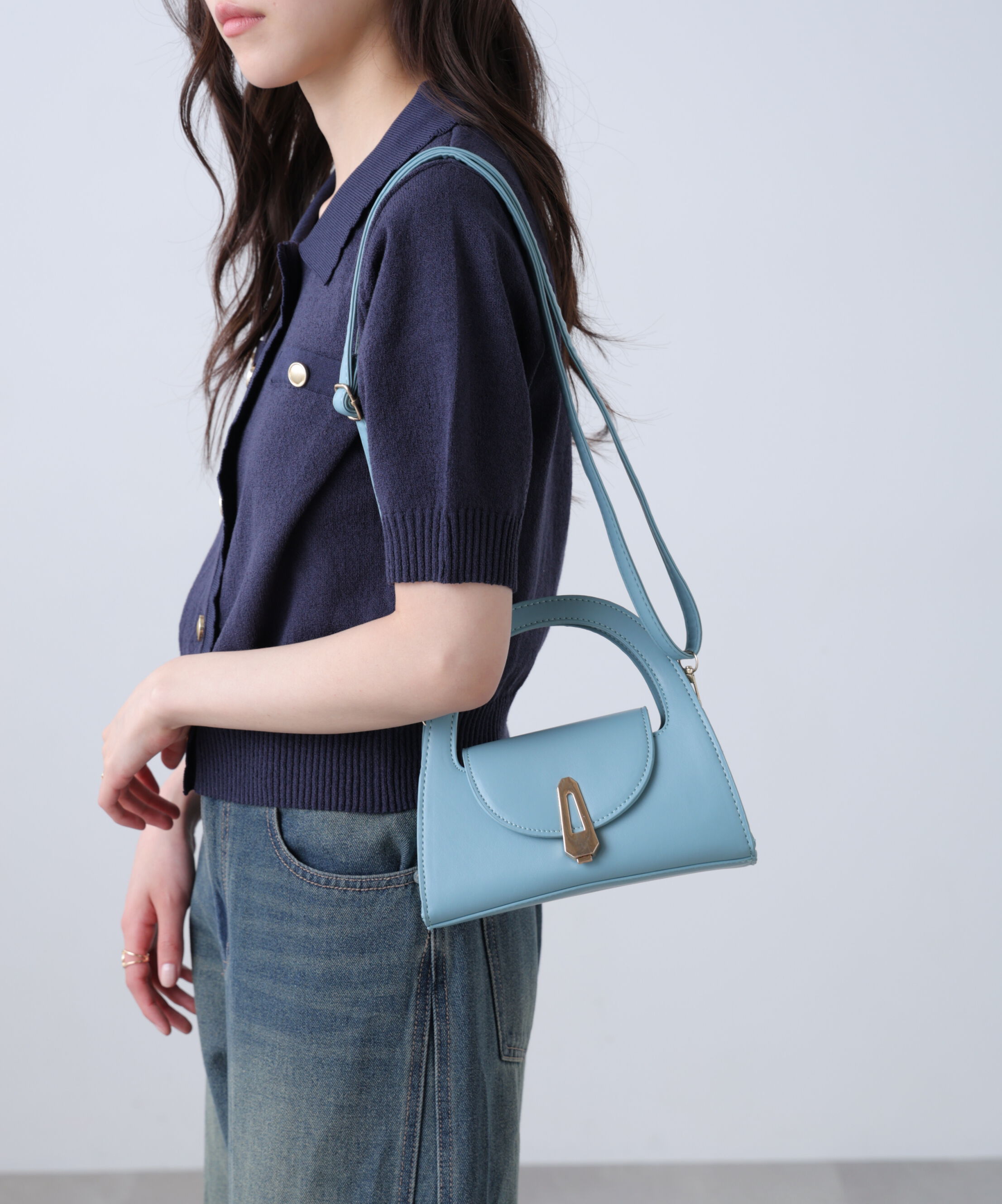  「金具付きミニショルダーバッグ」|その他|