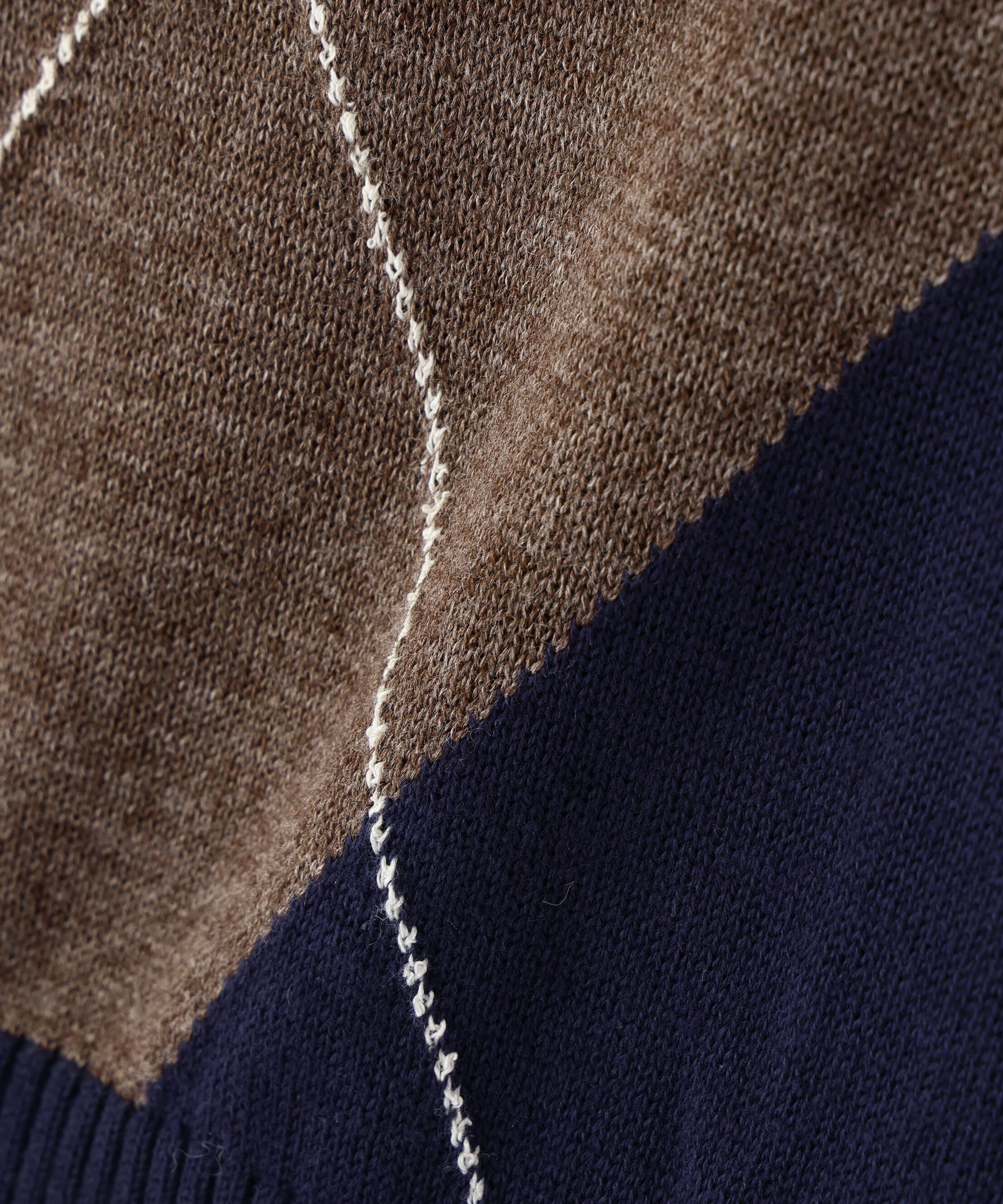  「インターシャアーガイルベスト」|ニット・セーター|