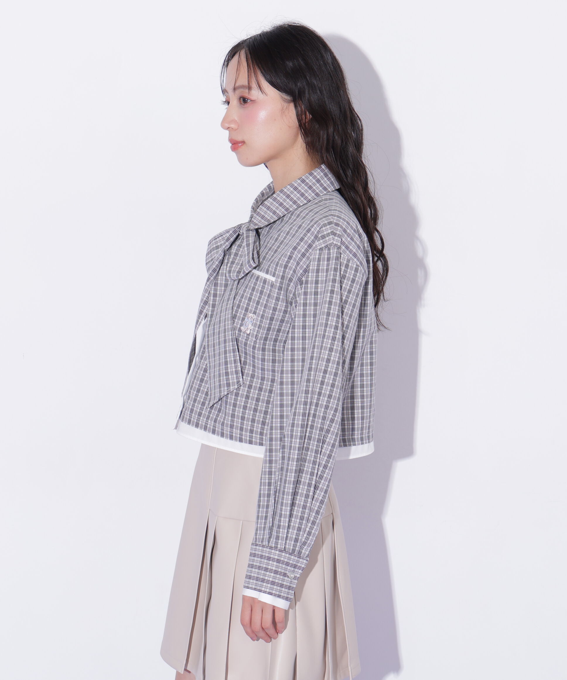  「〈BEARシリーズ〉クロップドシャツ」|シャツ・ブラウス|