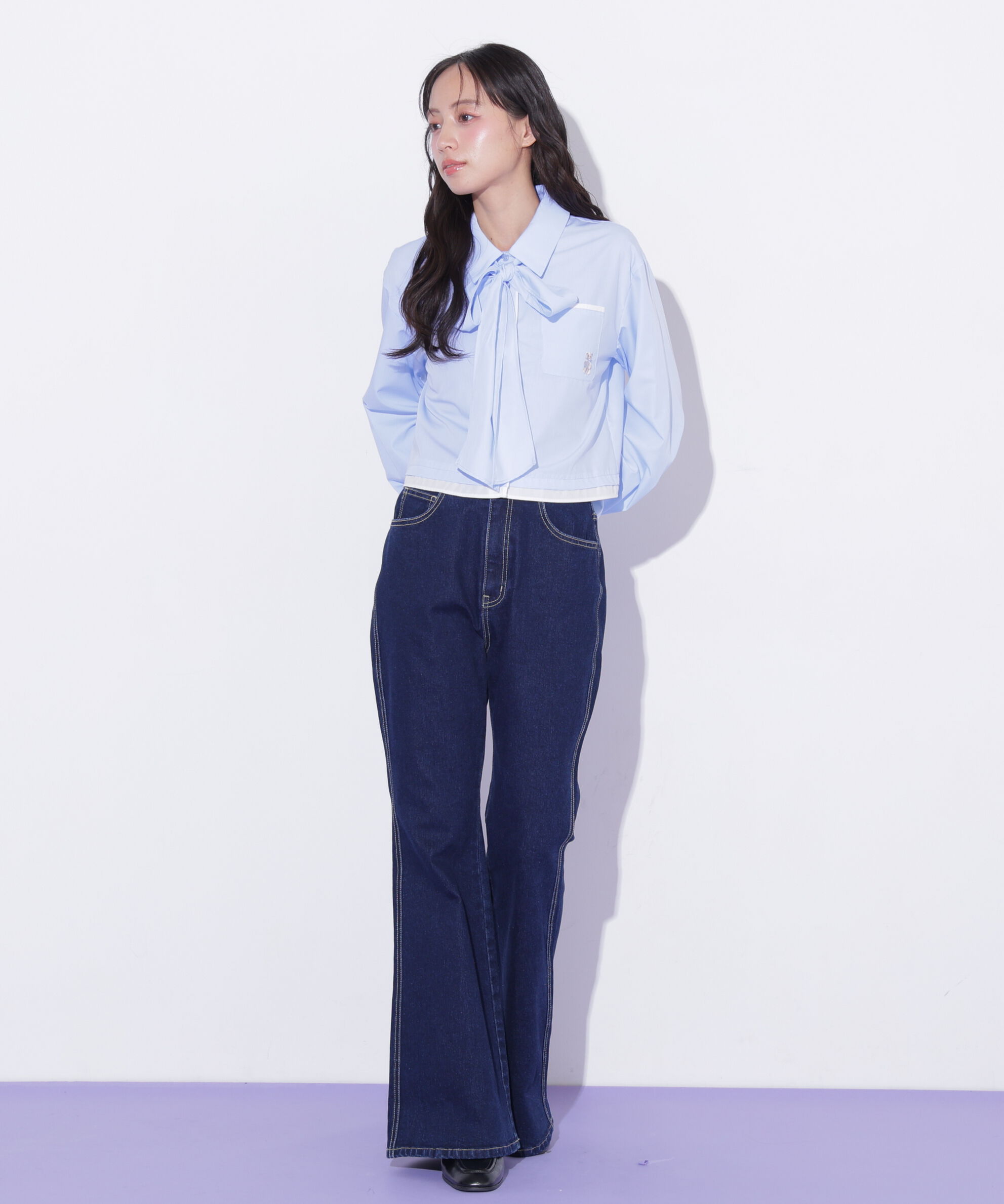  「〈BEARシリーズ〉クロップドシャツ」|シャツ・ブラウス|