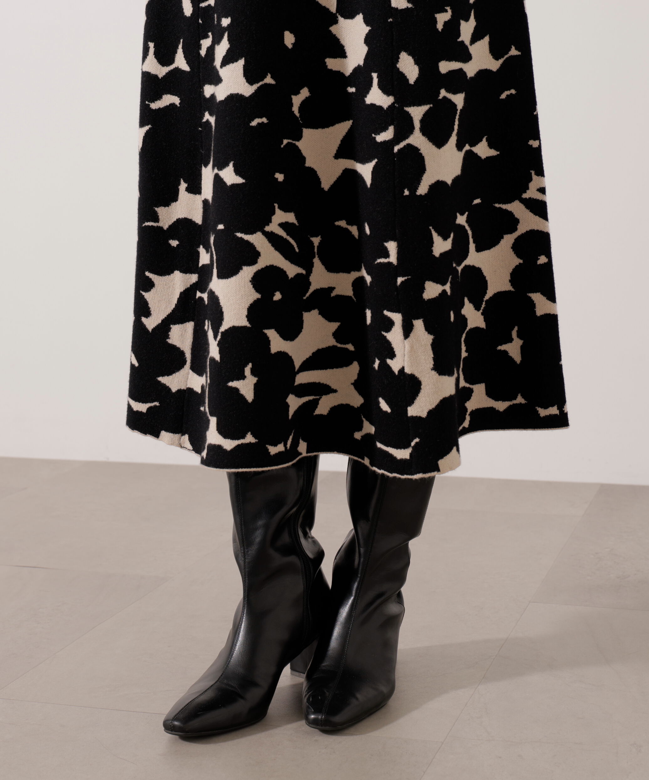 PROPORTION BODY DRESSING「＜加藤栞さん着用＞ジャガードフラワーニットワンピース」|ワンピース|