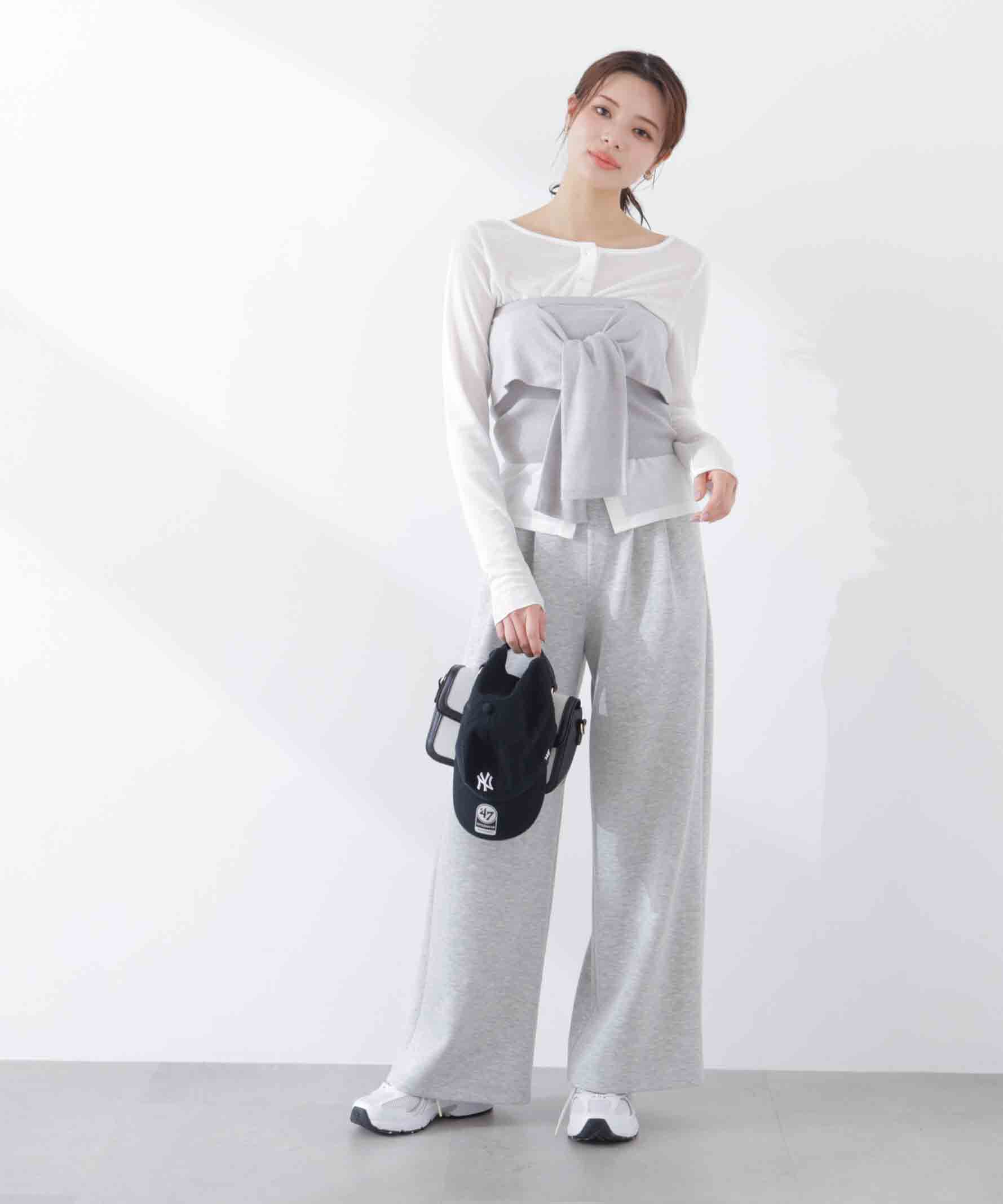 PROPORTION BODY DRESSING「〈a/mie〉リボンニットビスチェ　26SS」|カーディガン|