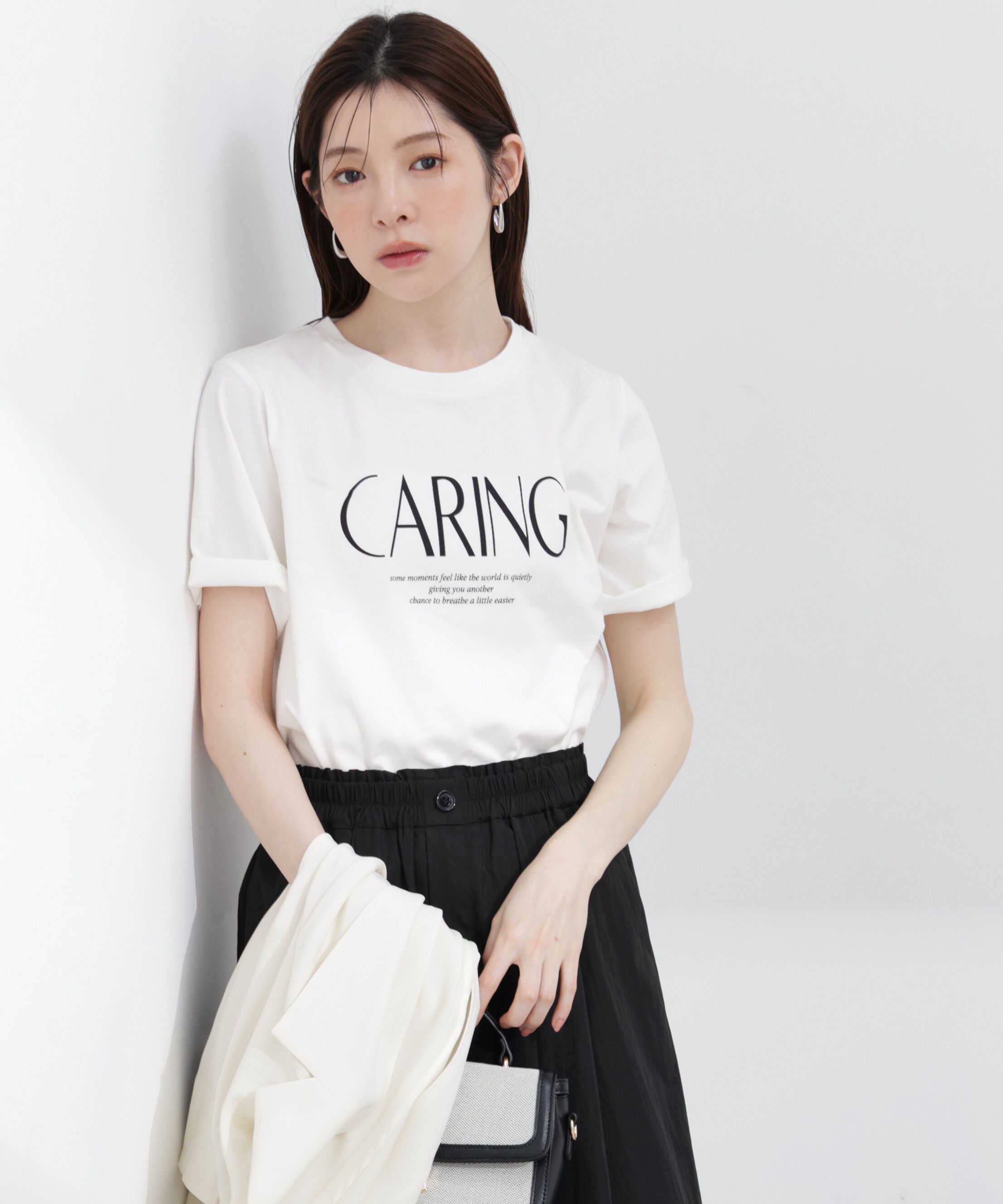 PROPORTION BODY DRESSING「〈a/mie〉グラフィックTシャツ 26SS」|Tシャツ・カットソー|ホワイト