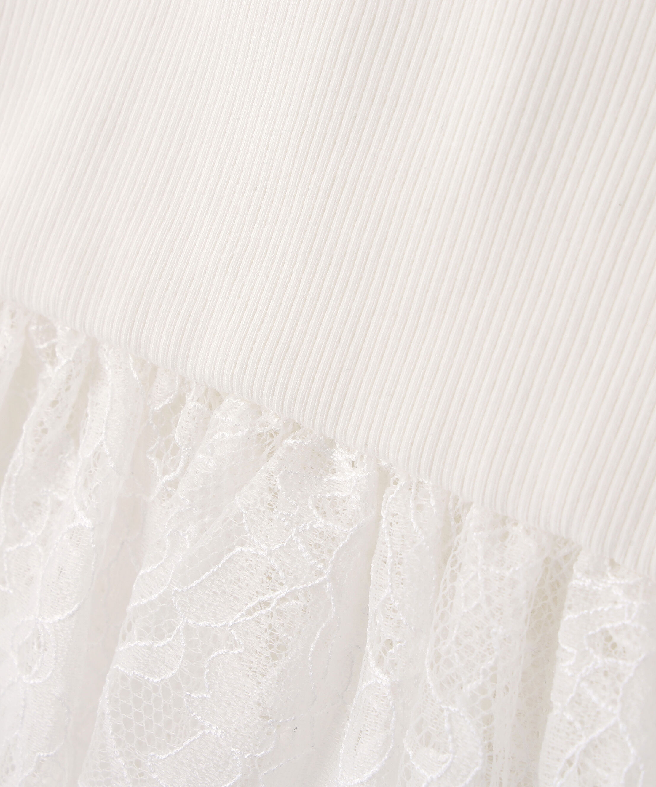 PROPORTION BODY DRESSING「＜中川紅葉さん着用＞〈a/mie〉レースペプラムタンク」|Tシャツ・カットソー|