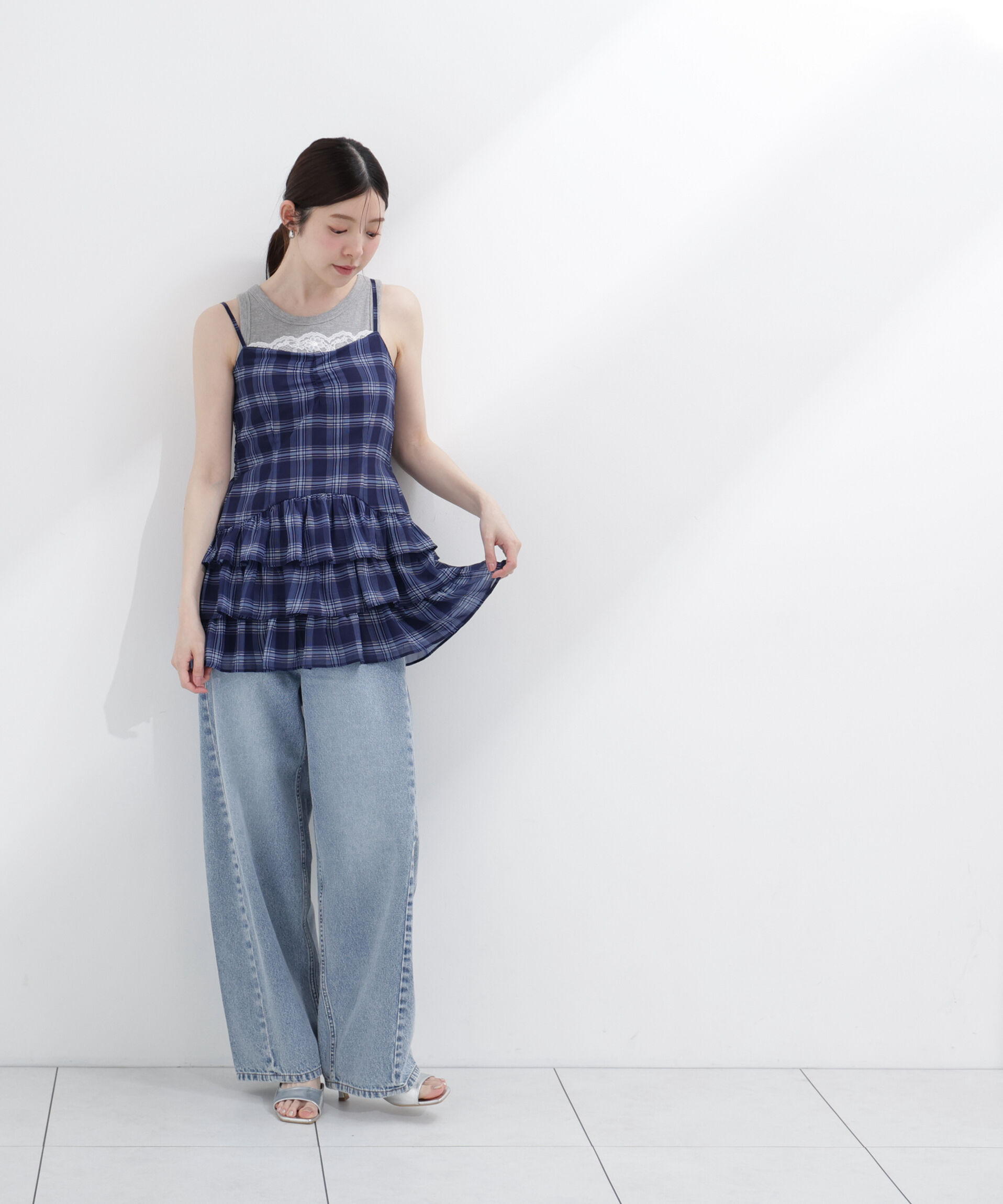 PROPORTION BODY DRESSING「チェックチュニック」|シャツ・ブラウス|