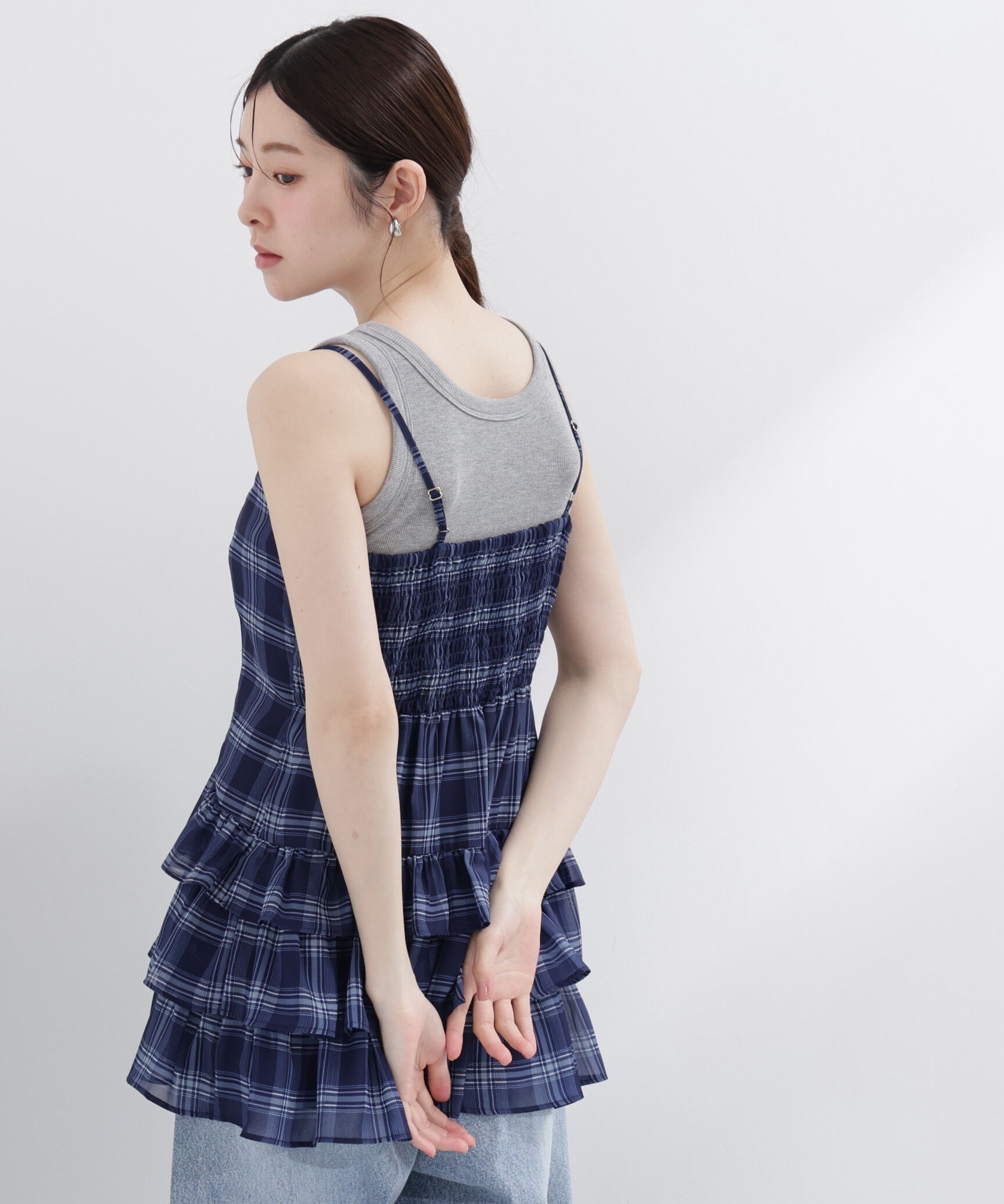 PROPORTION BODY DRESSING「チェックチュニック」|シャツ・ブラウス|