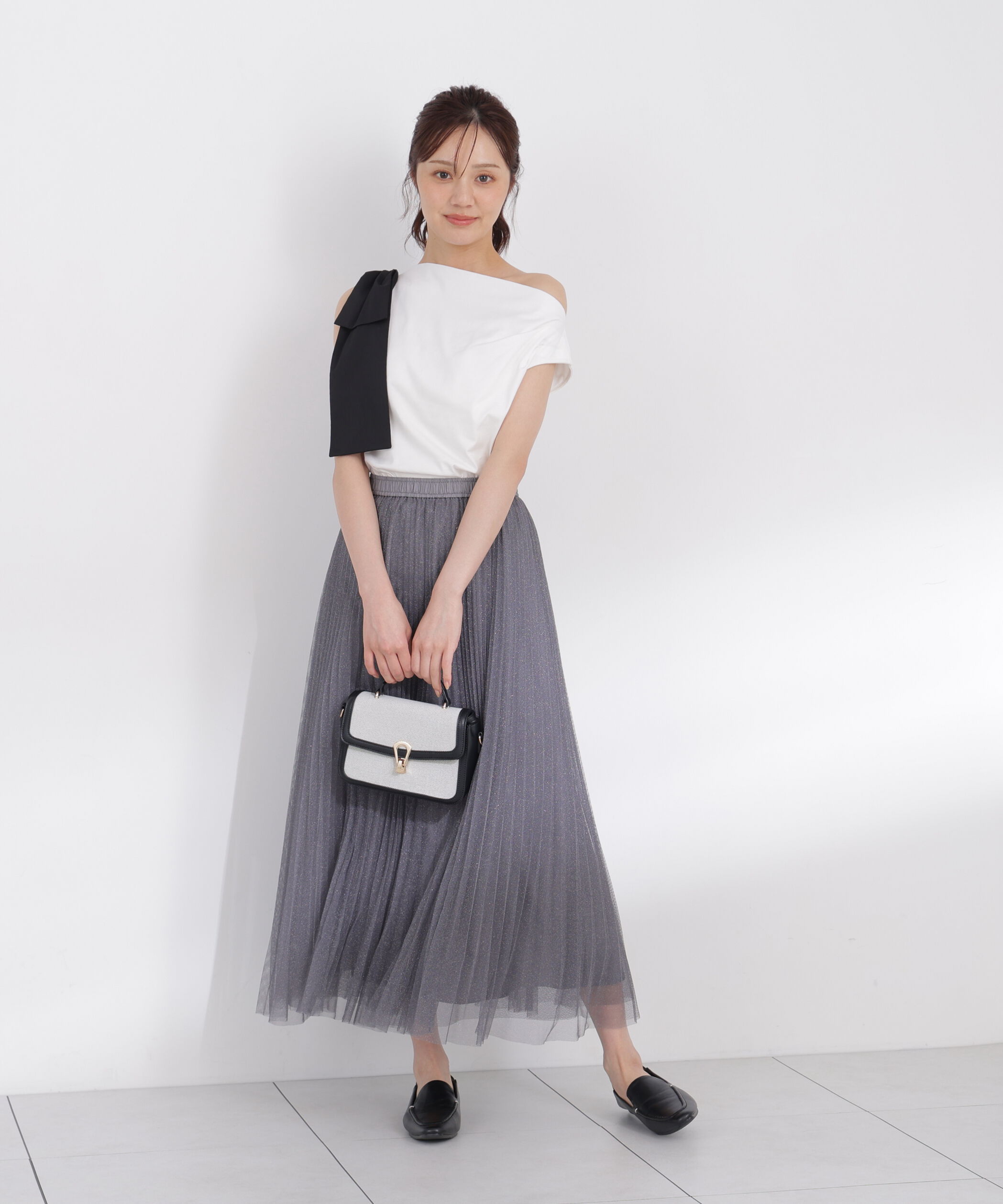 PROPORTION BODY DRESSING「アシメリボンカットソー」|Tシャツ・カットソー|