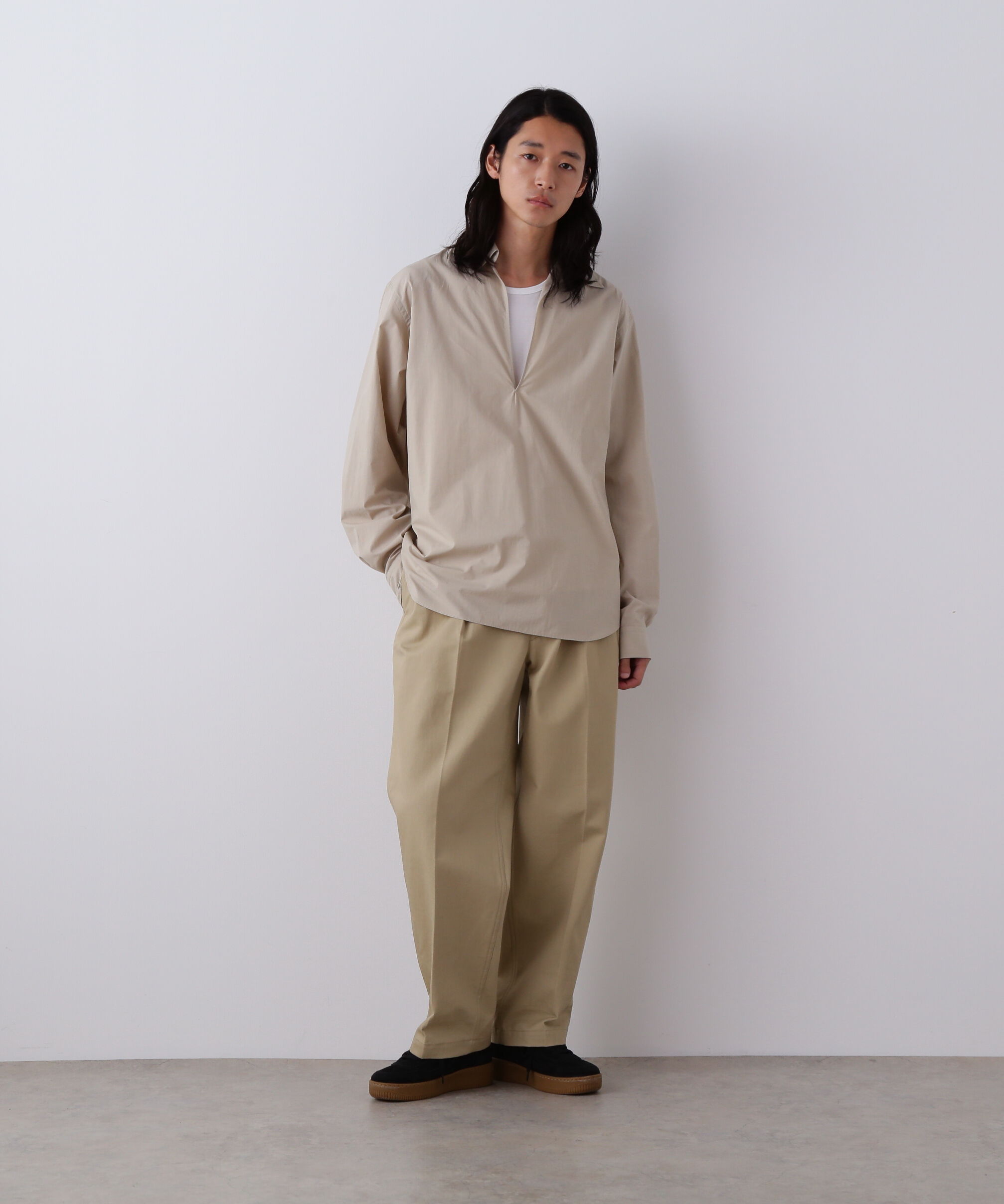 YLEVE 「YLEVE / COTTON SILK TYPEWRITER SKIPPER SHIRT」|シャツ・ブラウス|