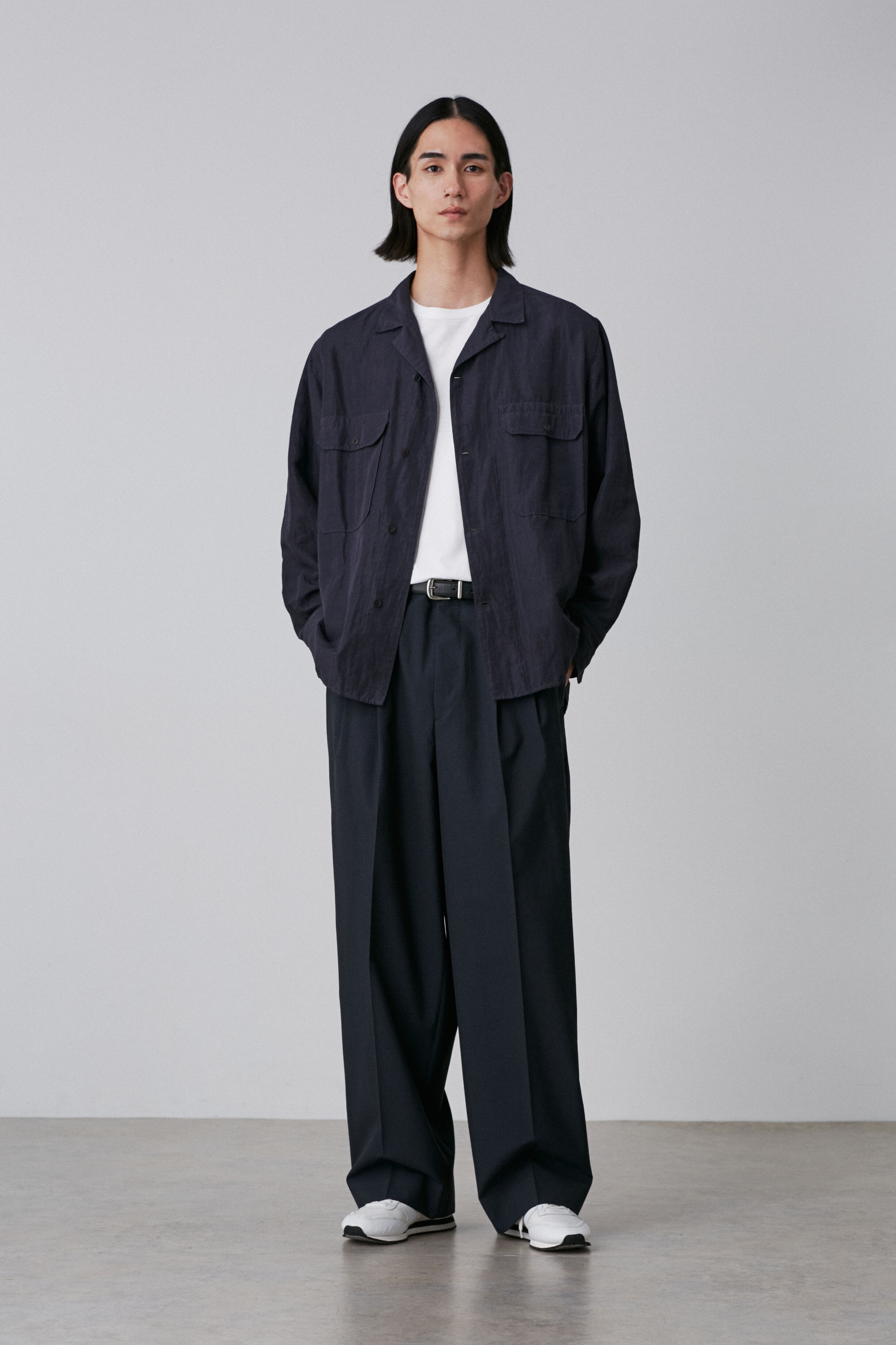 YLEVE 「YLEVE / COTTON RAMIE BROAD SHIRT」|シャツ・ブラウス|