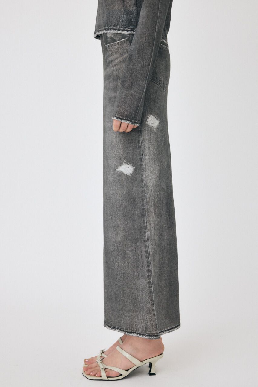 MOUSSY「DENIM PRINT TRANSPARENT スカート」|スカート|