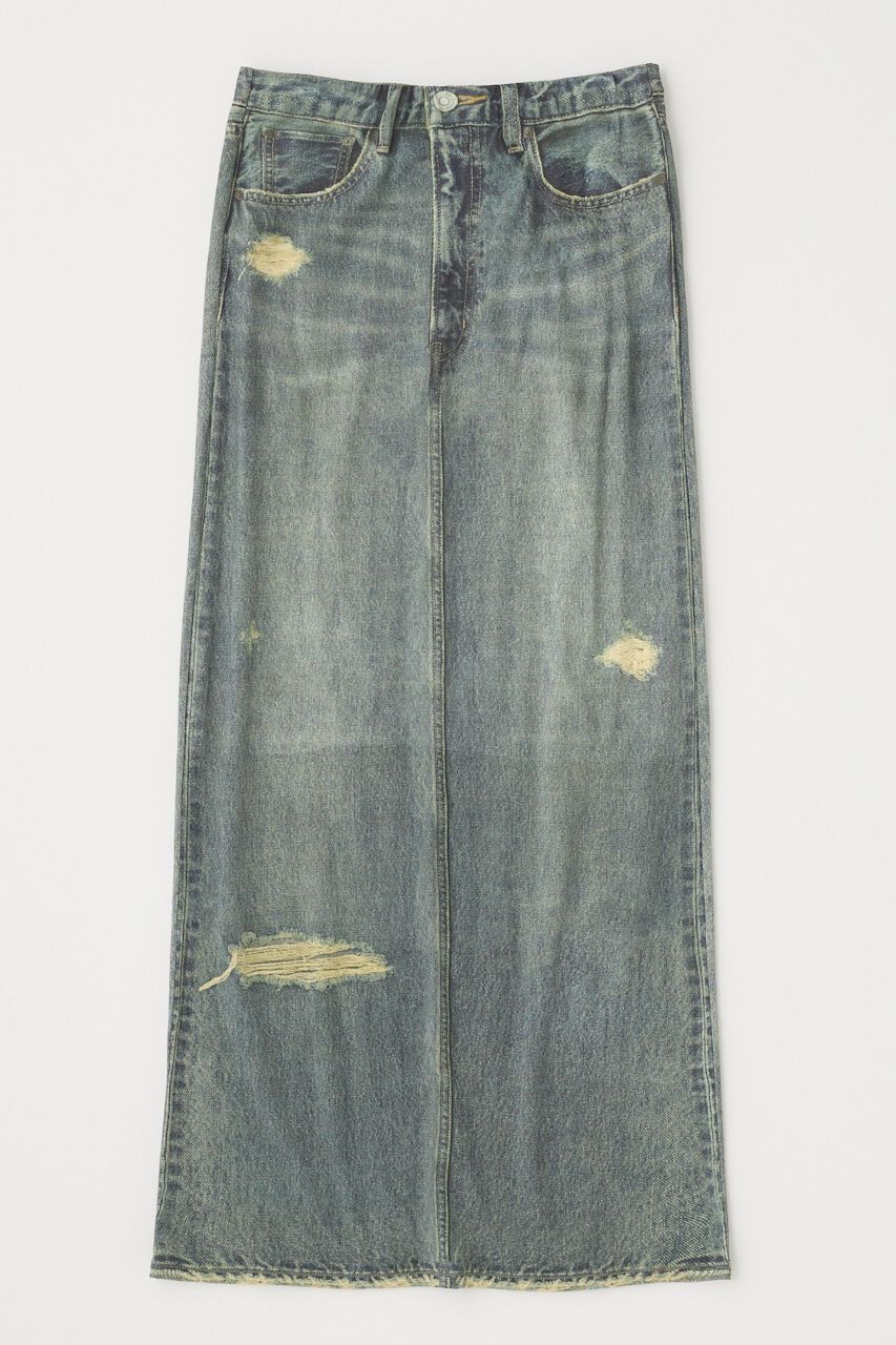 MOUSSY「DENIM PRINT TRANSPARENT スカート」|スカート|