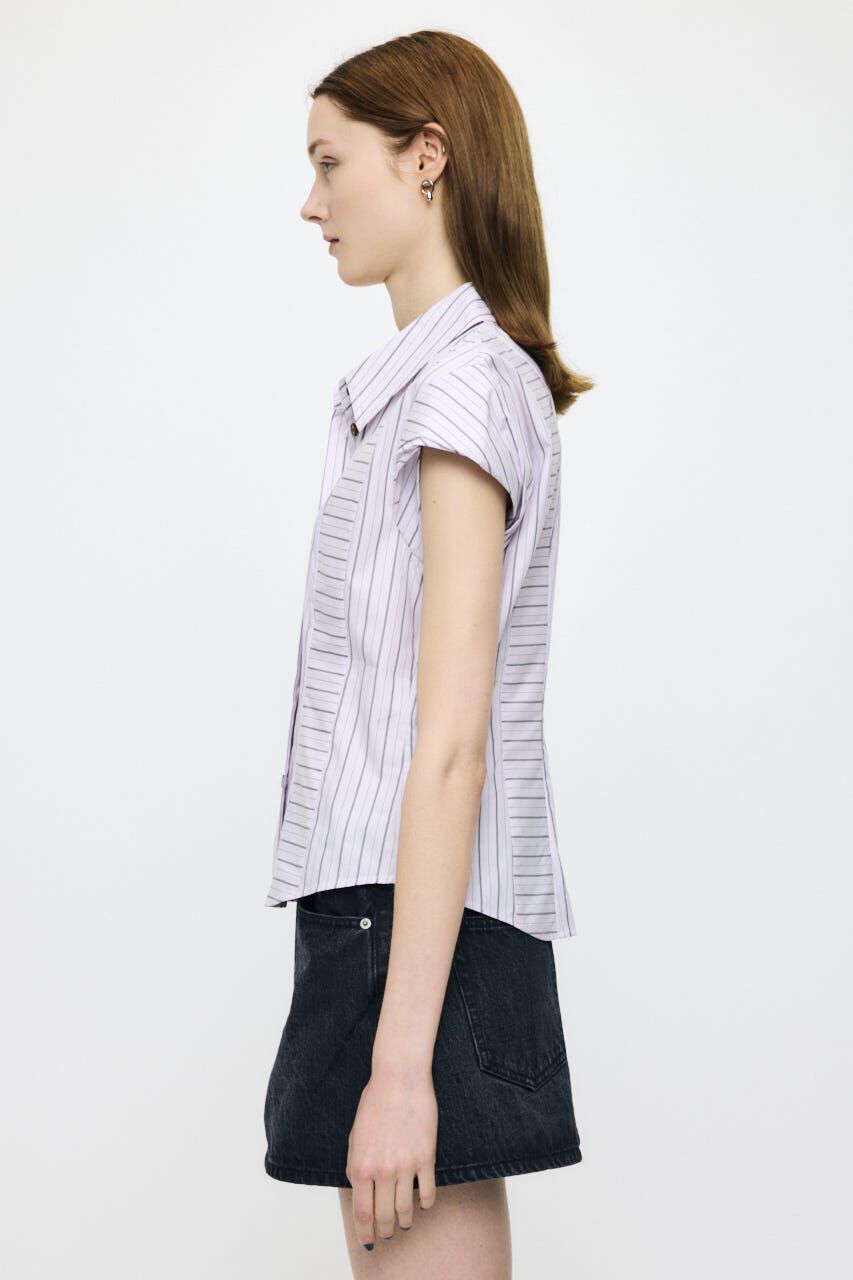 MOUSSY「STRIPE FIT ブラウス」|シャツ・ブラウス|