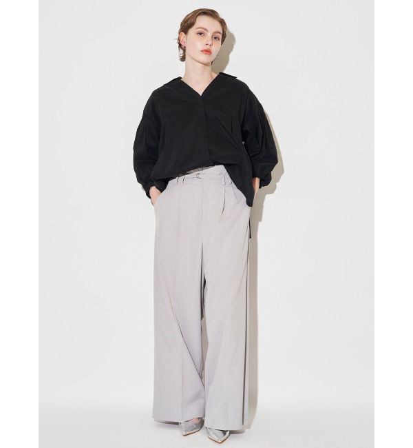 ELENDEEK「SKIPPER VOLUME SLEEVE BL」|シャツ・ブラウス|