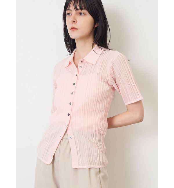 ELENDEEK「SHEER PLEATS KT TOP」|ニット・セーター|