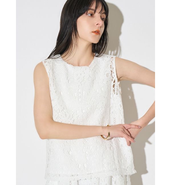 ELENDEEK「LACE LAYERED OP」|ワンピース|