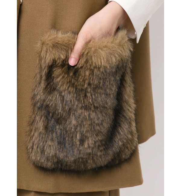ELENDEEK「FUR POCKET SLEEVELESS CT」|その他|
