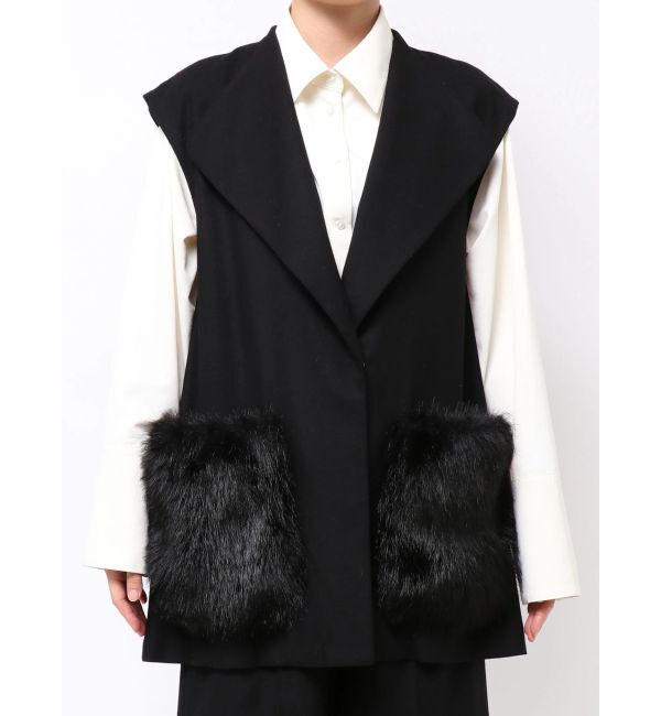 ELENDEEK「FUR POCKET SLEEVELESS CT」|その他|