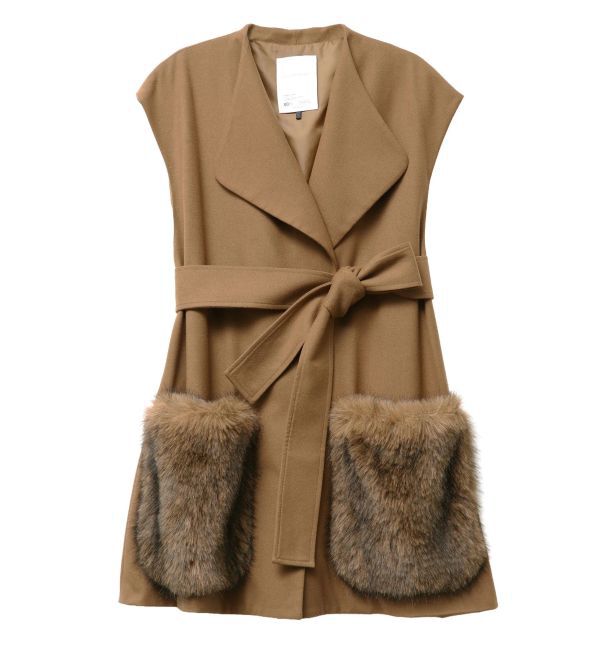 ELENDEEK「FUR POCKET SLEEVELESS CT」|その他|