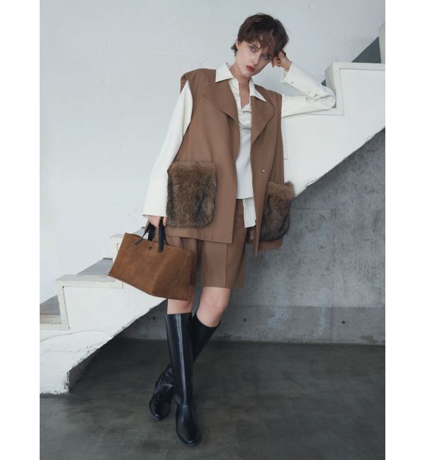 ELENDEEK「FUR POCKET SLEEVELESS CT」|その他|