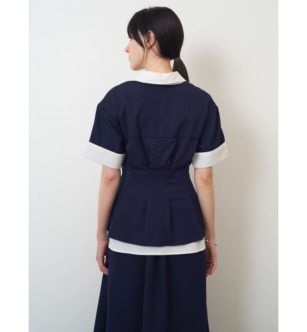 ELENDEEK「LAYERED SHIRT OP」|ワンピース|