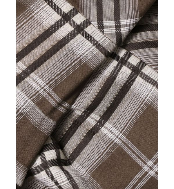 ELENDEEK「WAIST TUCK CHECK BL」|シャツ・ブラウス|